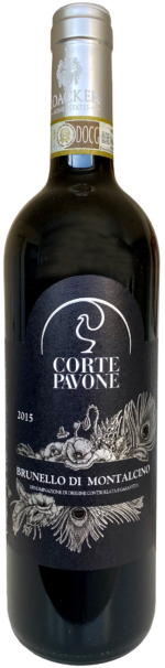 Rotweinflasche Brunello di Montalcino DOCG vom Weingut Corte Pavone Montalcino