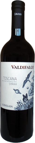 Rotweinflasche Lodolaia Syrah DOC vom Weingut Valdifalco Maremma Toskana
