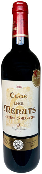 Bordeauxflasceh Clos de Menuts Saint Emilion Grand Cru 2018